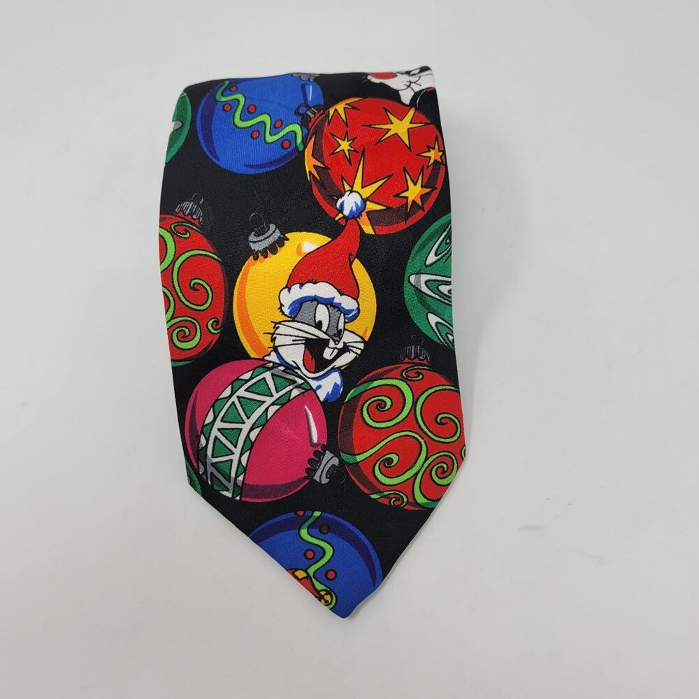 Vintage Funny Looney Tunes Christmas Holiday Cartoon Tie